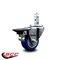 Service Caster 3'' Blue Polyurethane Wheel Swivel 7/8'' Square Stem Caster with Brake SCC-SQ20S314-PPUB-BLUE-PLB-78 - alternate 3